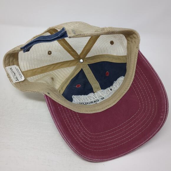 Oak Island N. Carolina Strapback Trucker Hat Multi One Size Adjustable Mesh Back - Picture 7 of 9